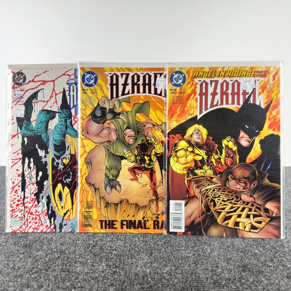 DC Comics Azrael Lot Batman Sword of Azrael 3 Azrael 20 22 1992 1996 3 Issues